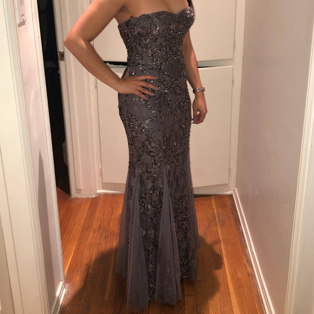 Aidan Mattox Beaded Dresss